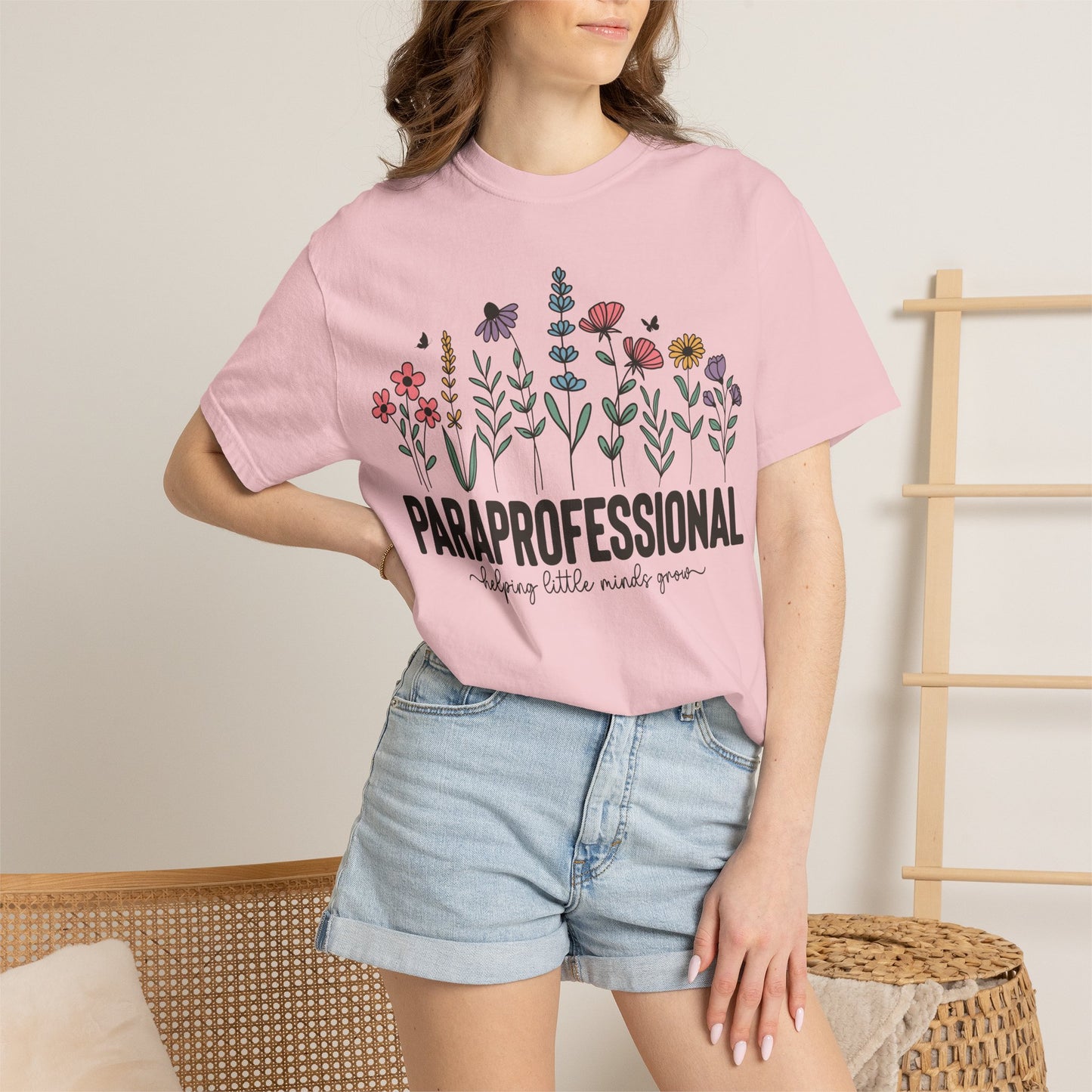 Paraprofessional Floral T‑Shirt - Comfort Colors