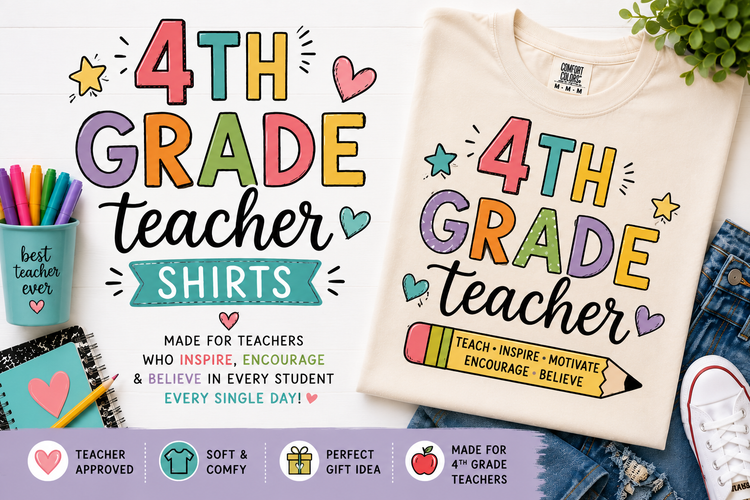 4th Grade Teacher Shirts