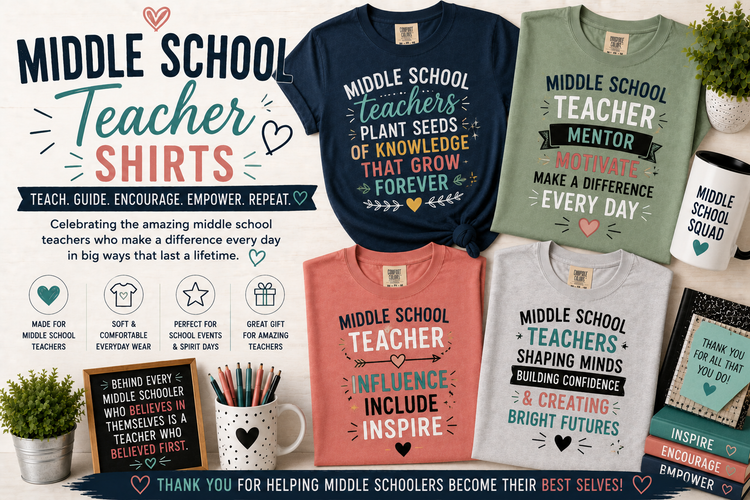 Middle School Teacher Shirts