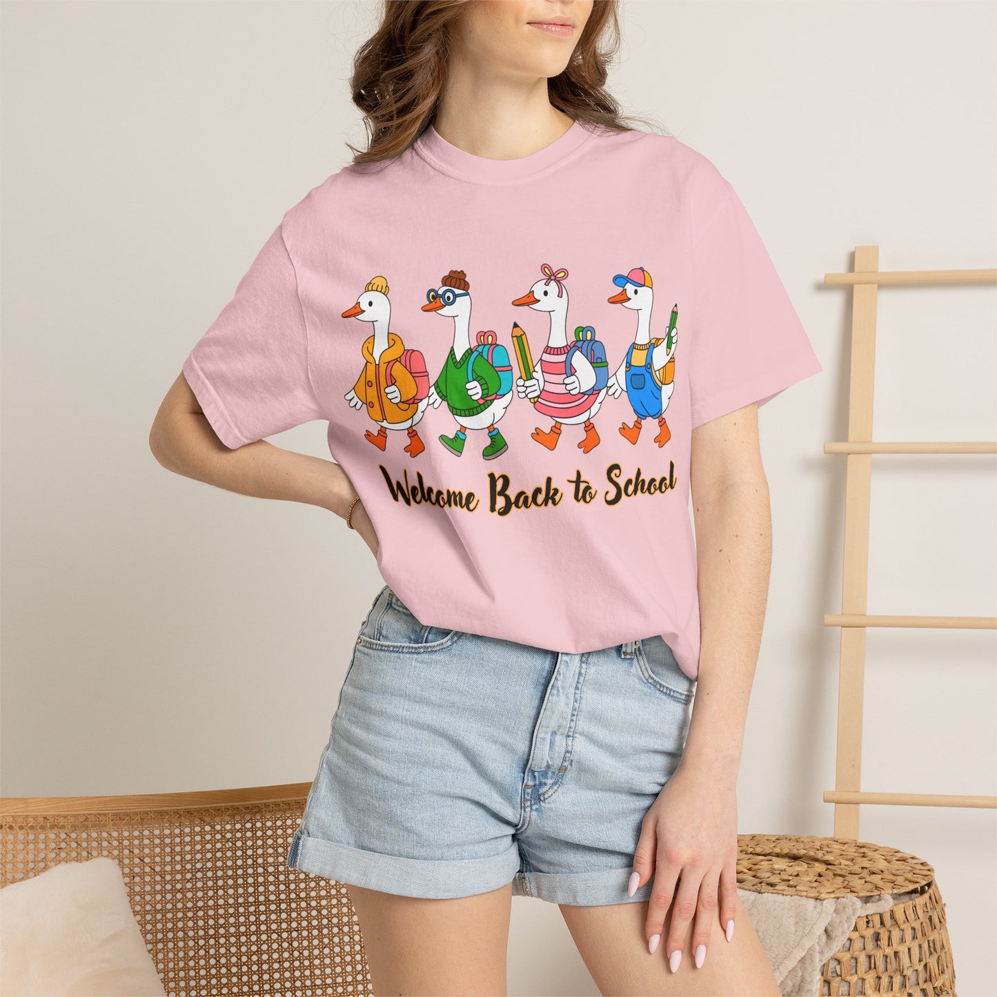 Welcome Back to School Ducks Tee - Comfort Colors