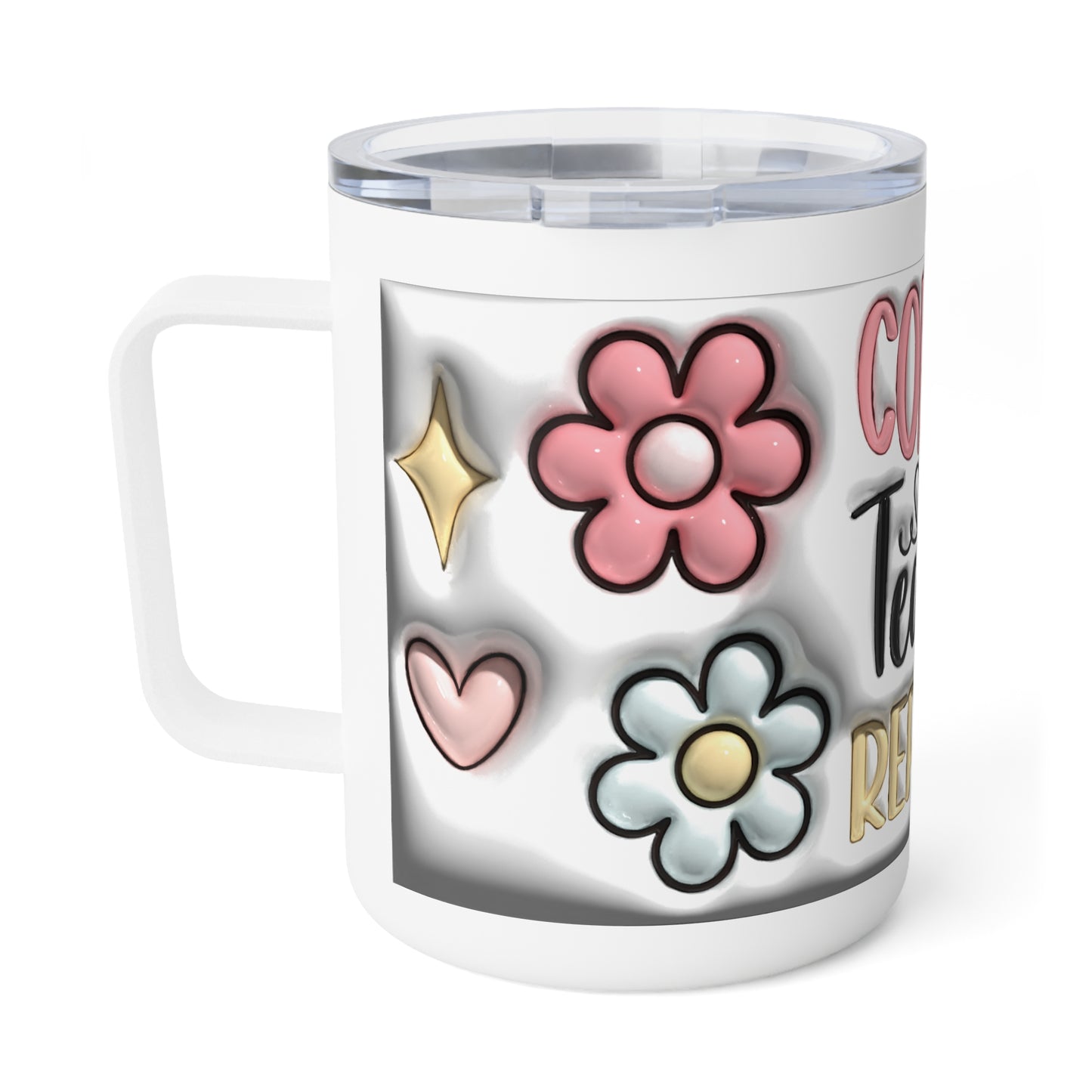 Coffee Teach Repeat 10oz Insulated Travel Tumbler