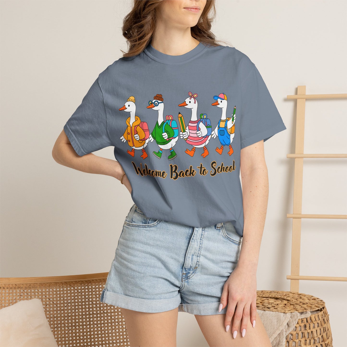 Welcome Back to School Ducks Tee - Comfort Colors