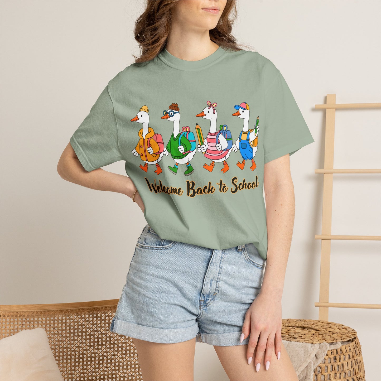 Welcome Back to School Ducks Tee - Comfort Colors