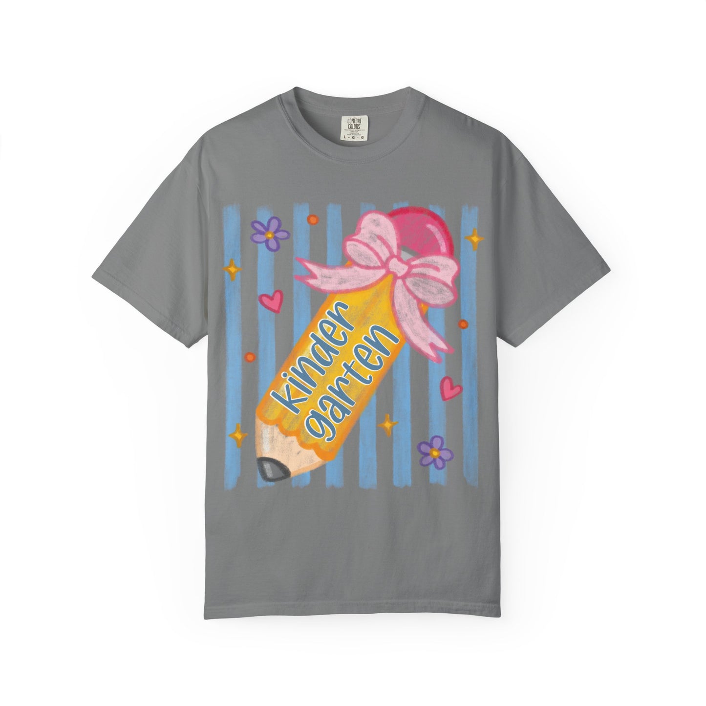 Kindergarten Pencil Tee - Comfort Colors