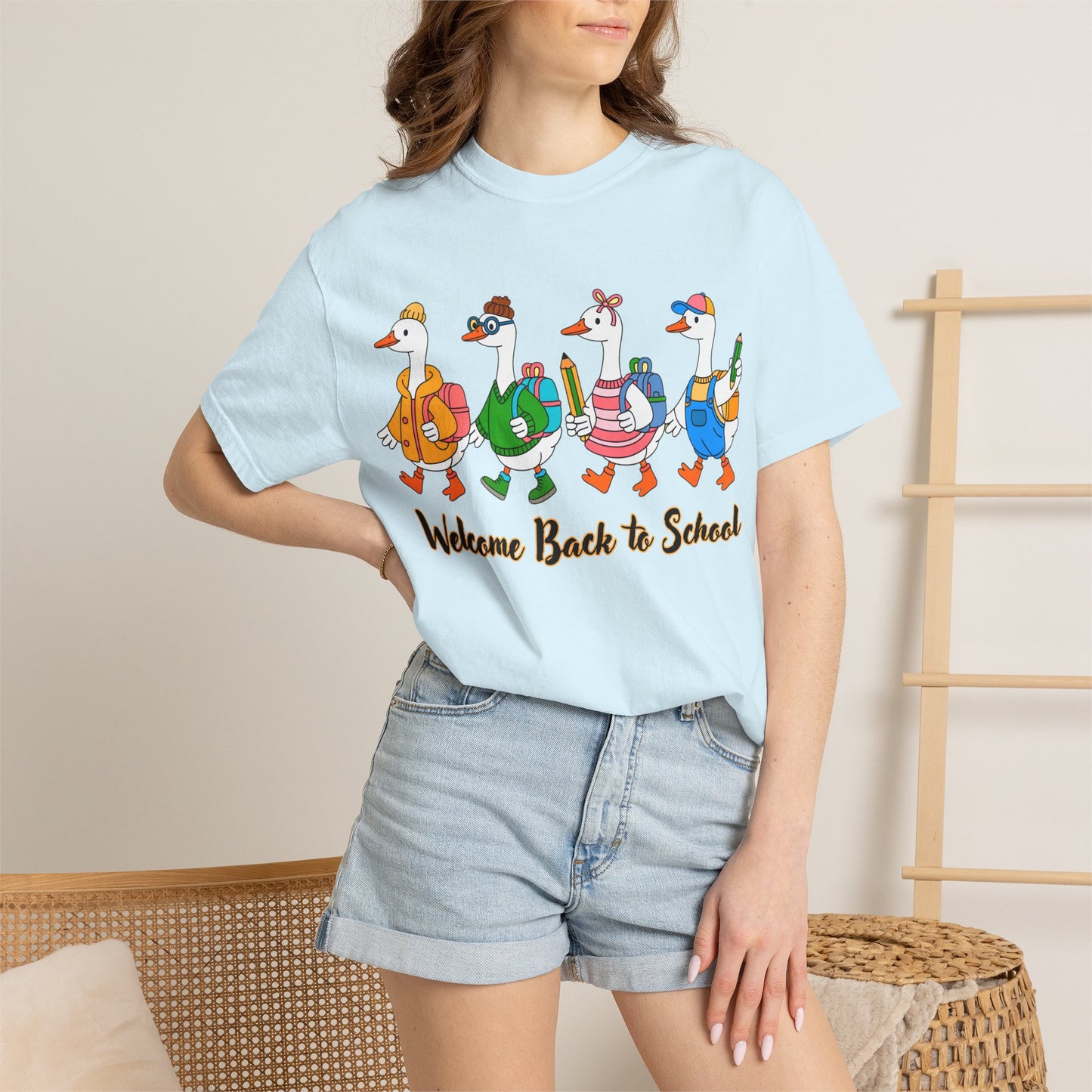 Welcome Back to School Ducks Tee - Comfort Colors