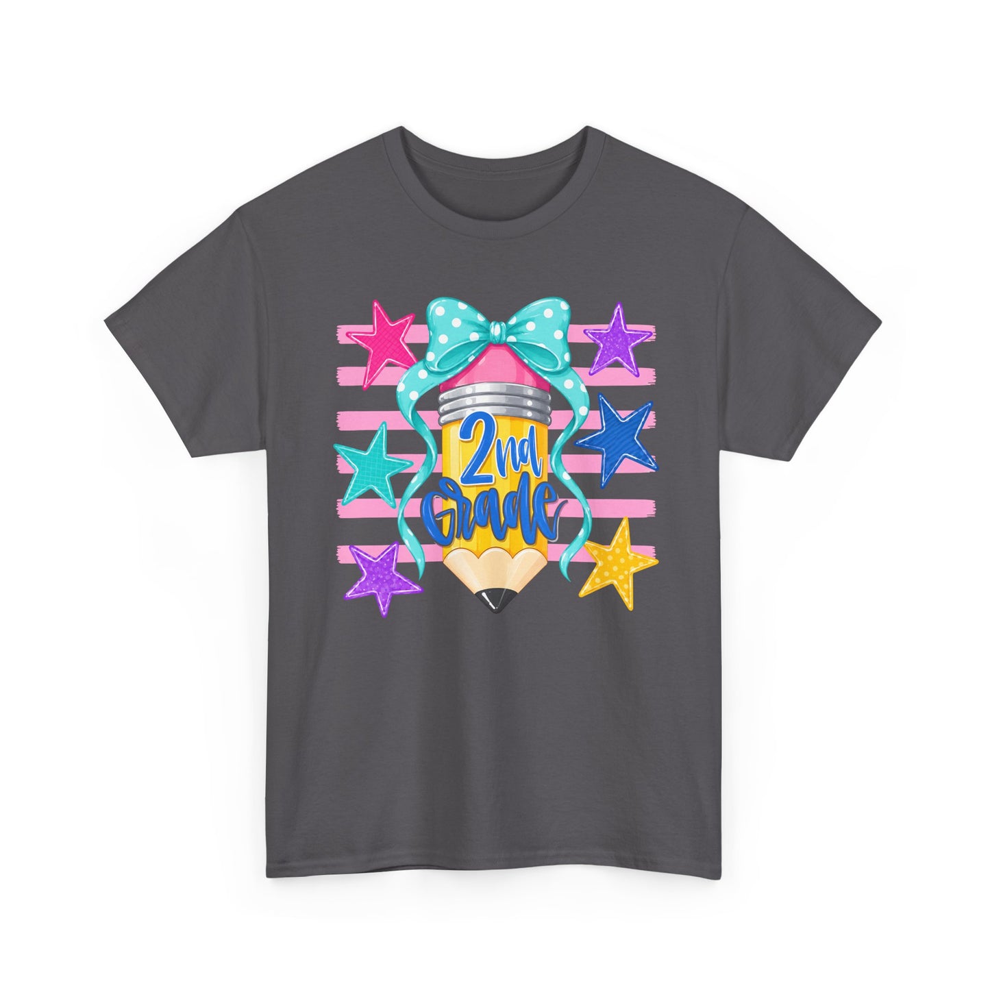 2nd Grade Pencil Tee - Gildan Heavy Cotton