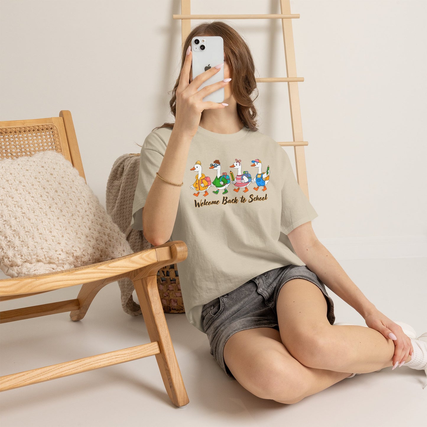Welcome Back to School Ducks Tee - Gildan Heavy Cotton