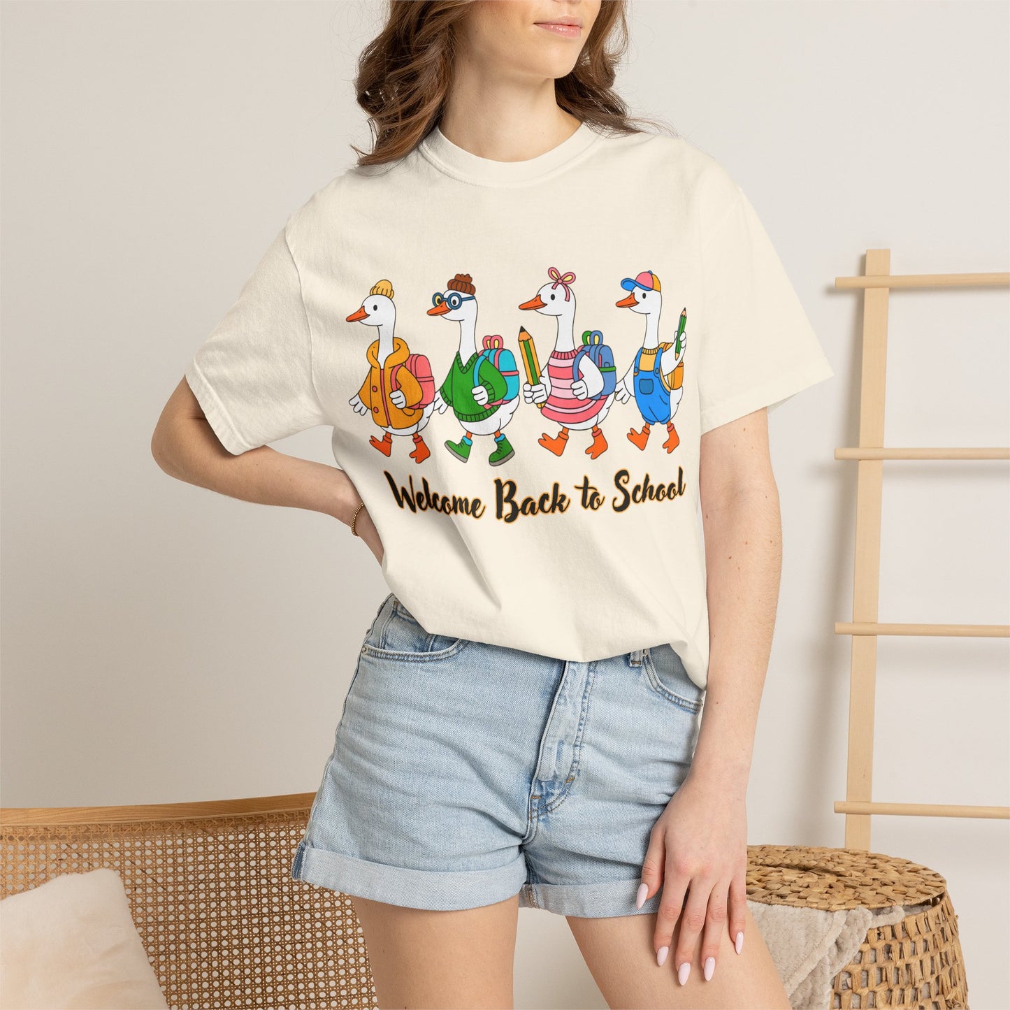Welcome Back to School Ducks Tee - Comfort Colors