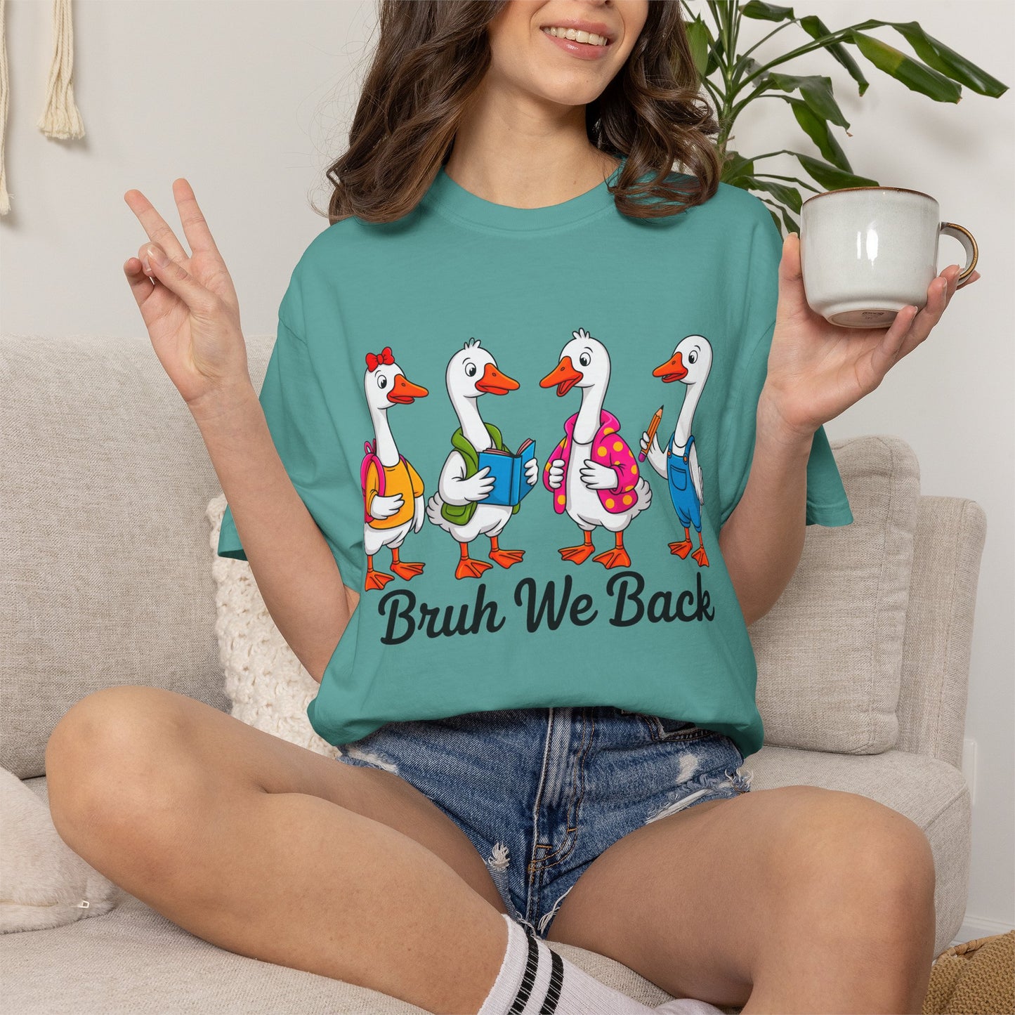 Bruh We Back Geese Tee - Comfort Colors