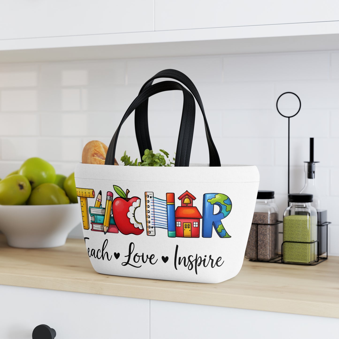 'Teach • Love • Inspire' Insulated Lunch Bag