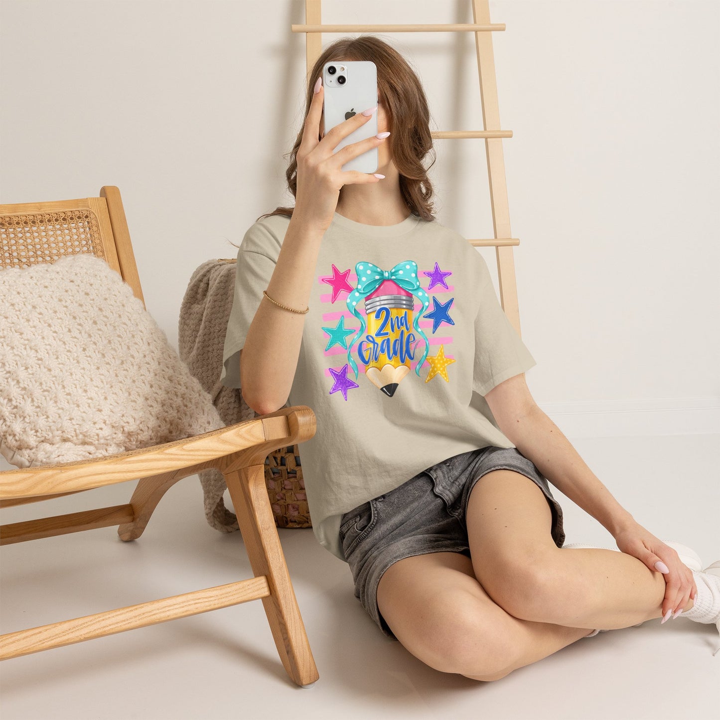 2nd Grade Pencil Tee - Gildan Heavy Cotton