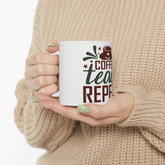 Coffee Teach Repeat Ceramic Mug (11oz & 15oz)