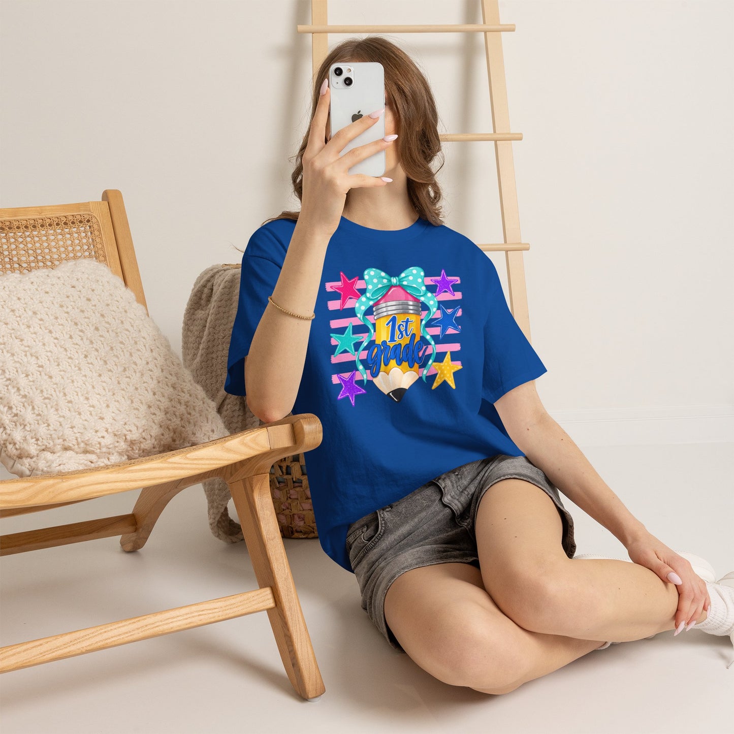 1st Grade Pencil Tee - Gildan Heavy Cotton