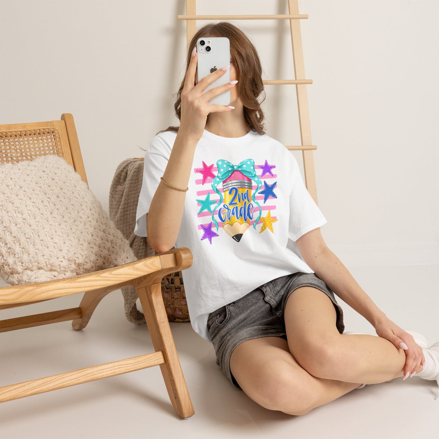 2nd Grade Pencil Tee - Gildan Heavy Cotton