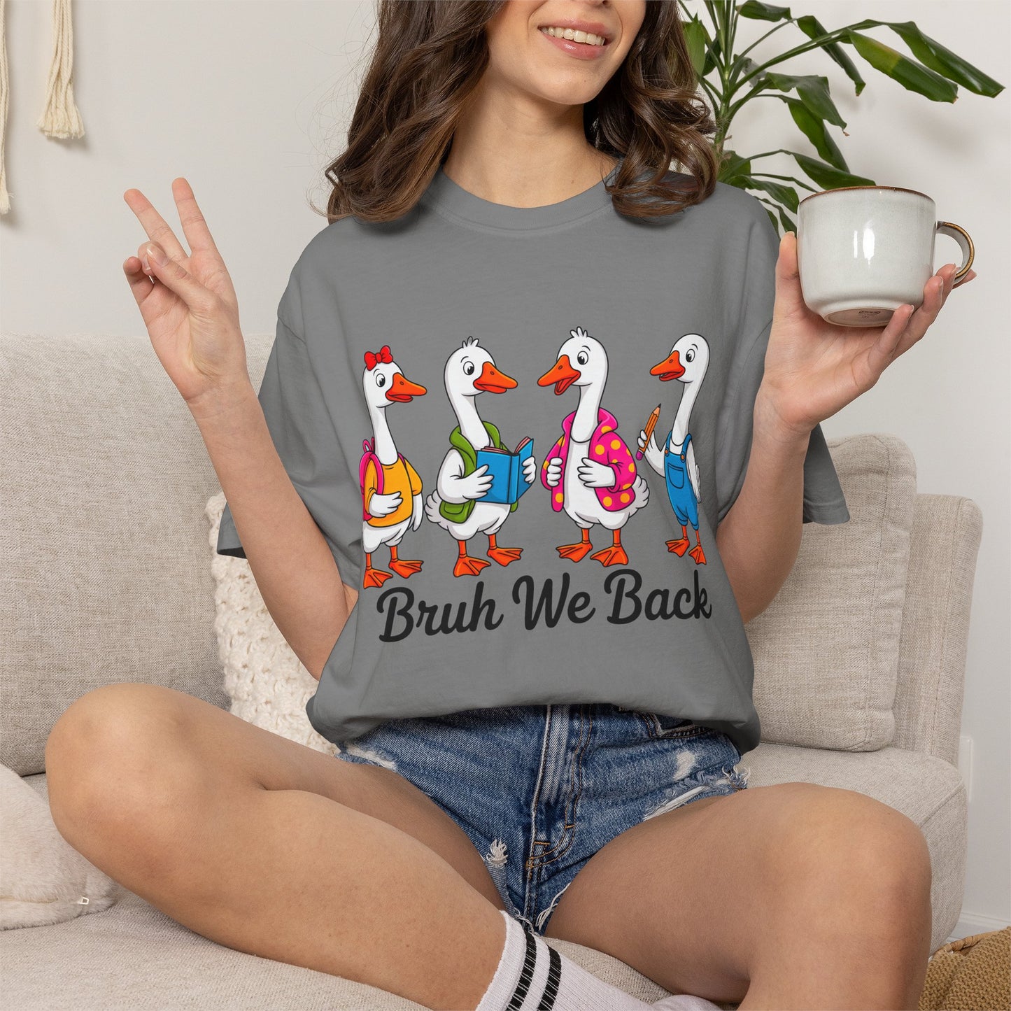 Bruh We Back Geese Tee - Comfort Colors