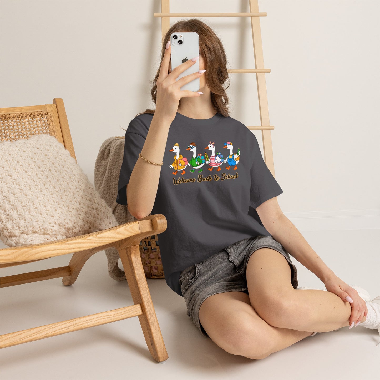 Welcome Back to School Ducks Tee - Gildan Heavy Cotton