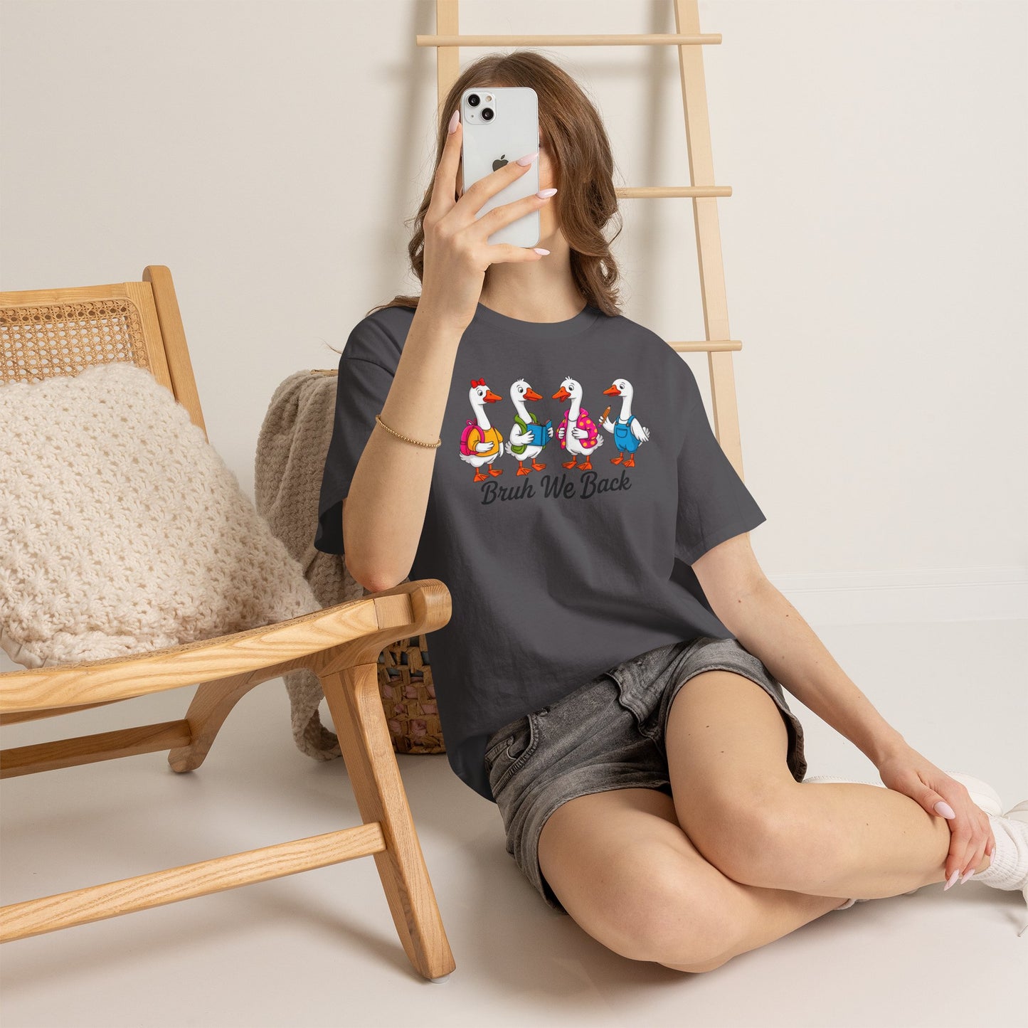 Bruh We Back Geese Tee - Gildan Heavy Cotton