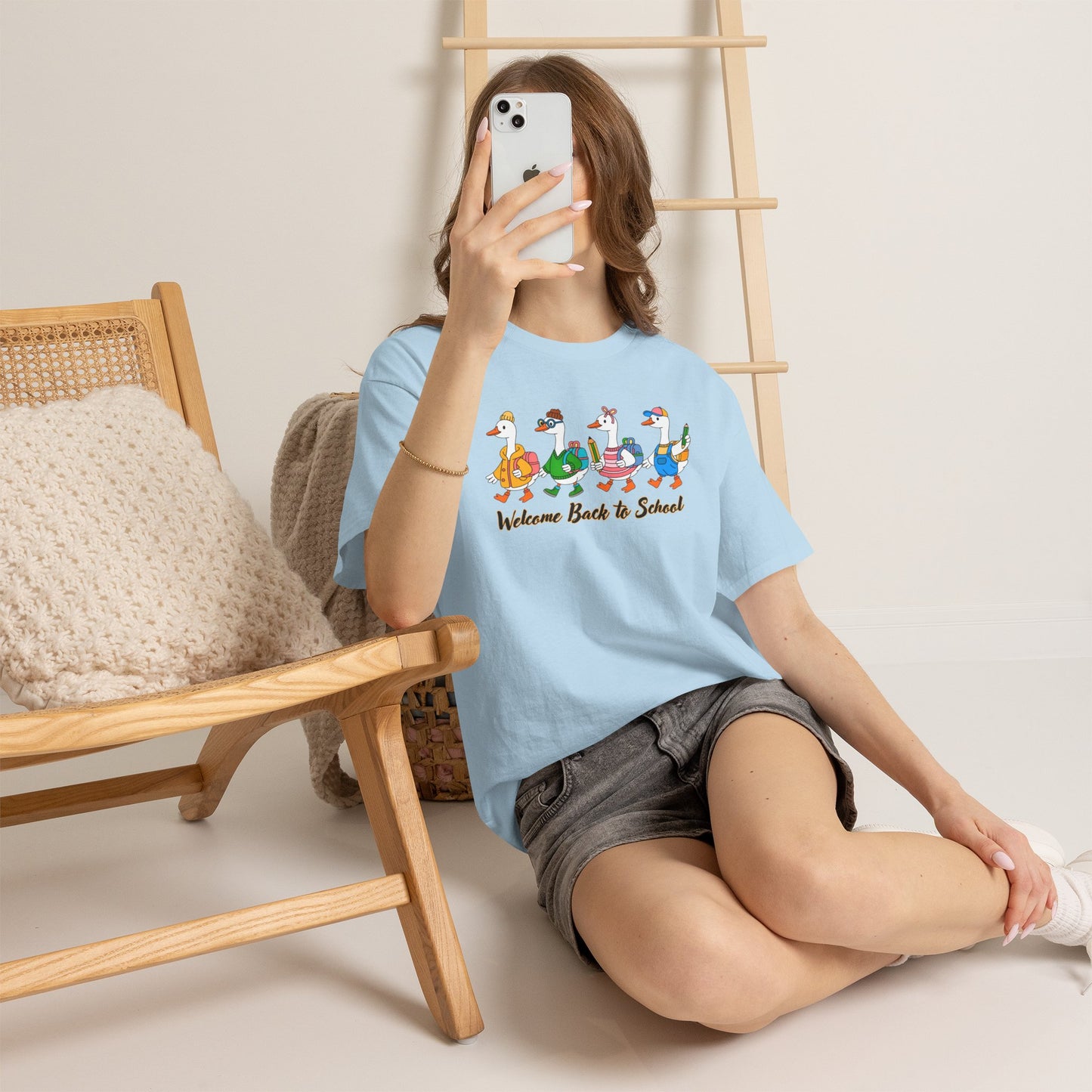 Welcome Back to School Ducks Tee - Gildan Heavy Cotton