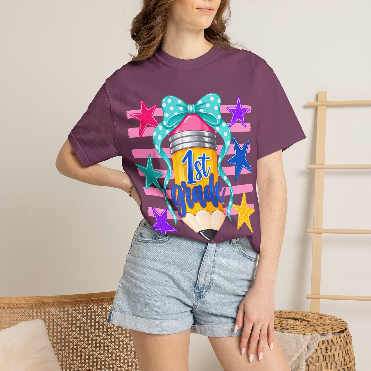 1st Grade Pencil Tee - Comfort Colors