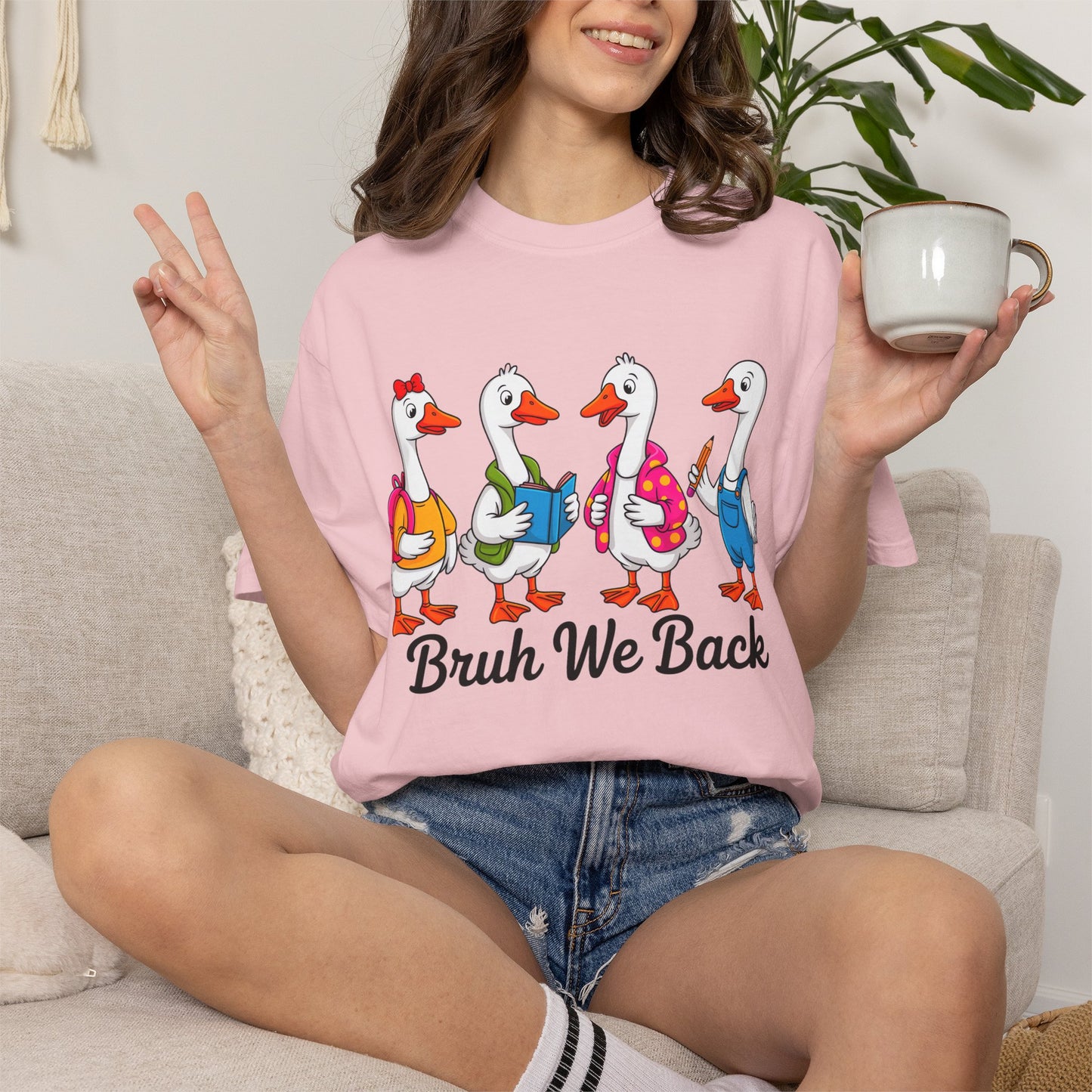 Bruh We Back Geese Tee - Comfort Colors