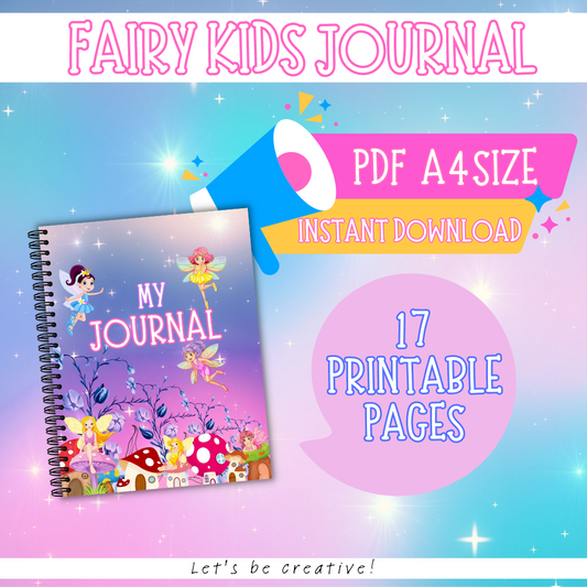 Fairy Kids Journal – Magical Printable Activity Journal for Kids