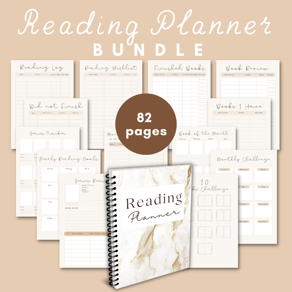 Beige Reading Planner – Digital Download