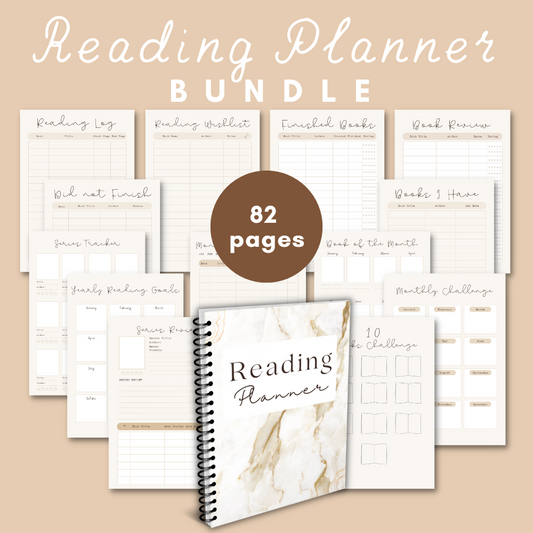 Beige Reading Planner – Digital Download