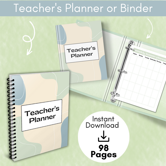 Teacher’s Planner | Printable Teacher Organization Binder