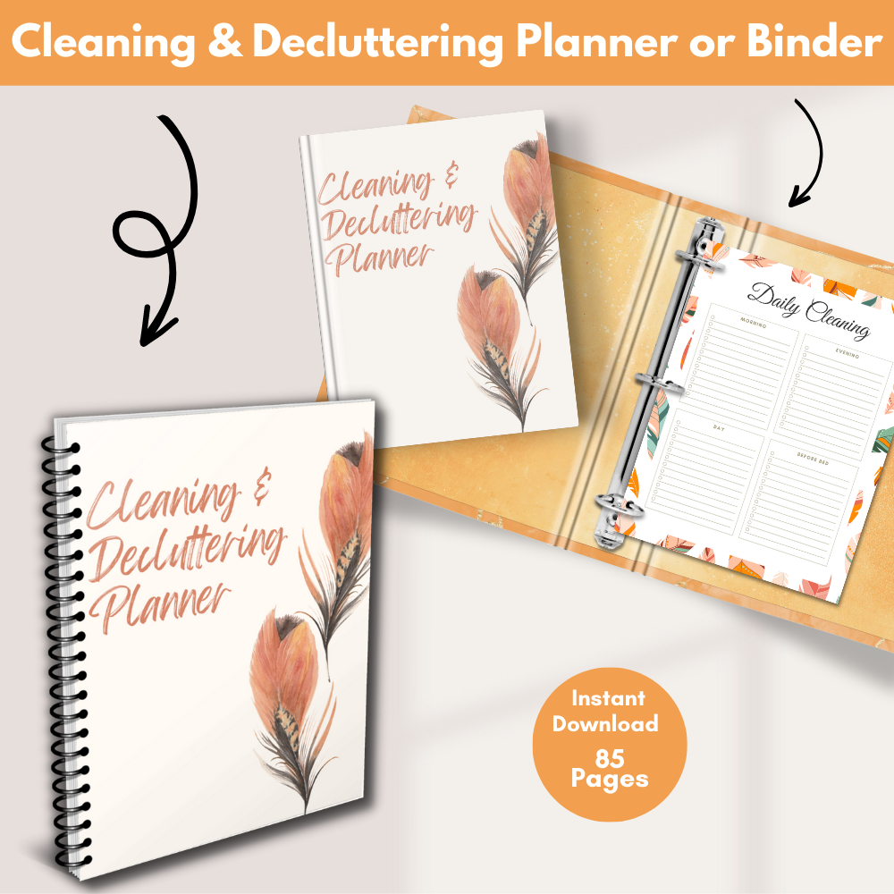 Cleaning & Decluttering Planner | Printable PDF Organizer
