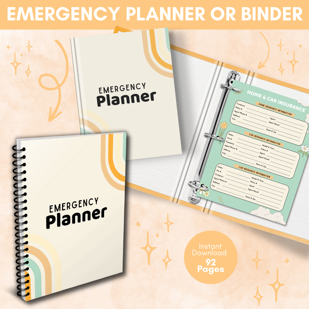 Emergency Planner – Digital Download