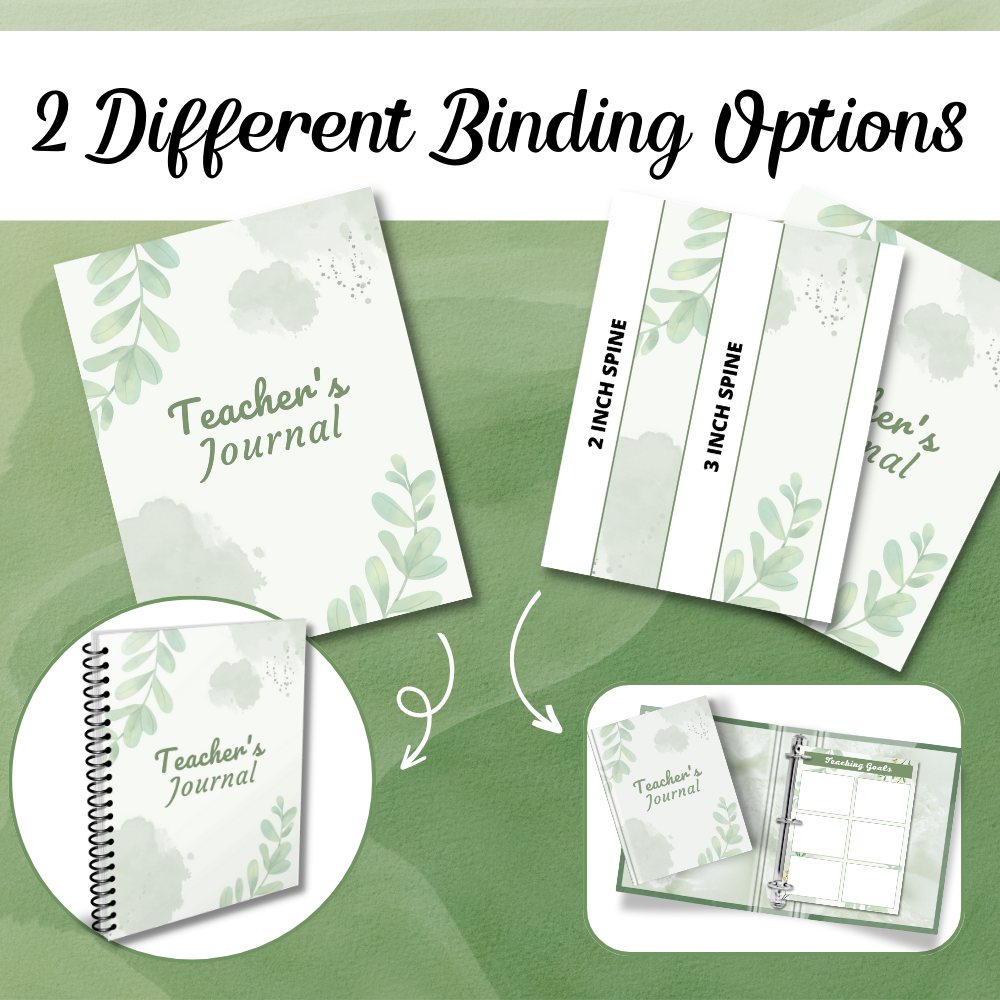 Teacher's Reflection Journal – Printable PDF Download