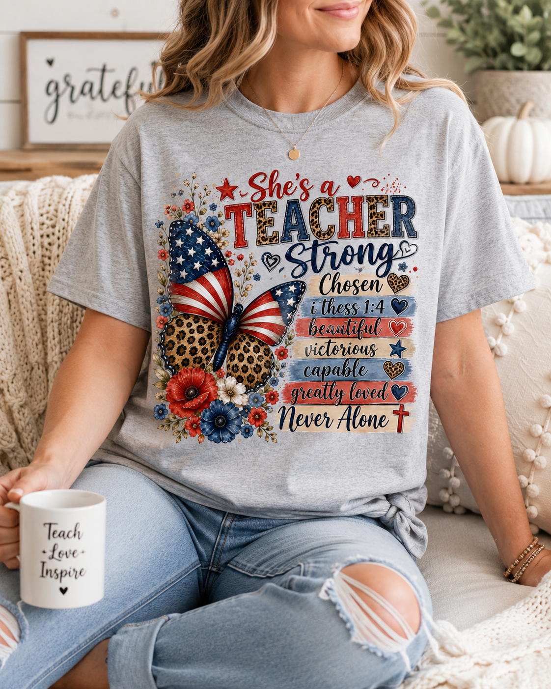 She's a Teacher - Gildan Heavy Cotton