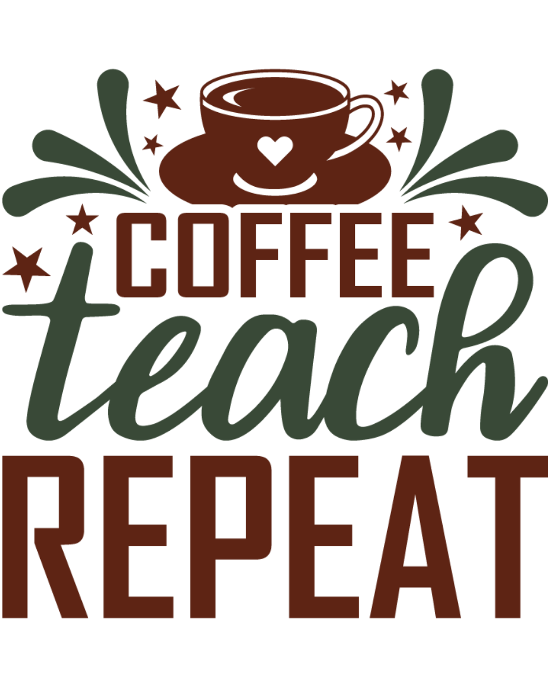 Teacher Coffee Tee — Gildan Heavy Cotton