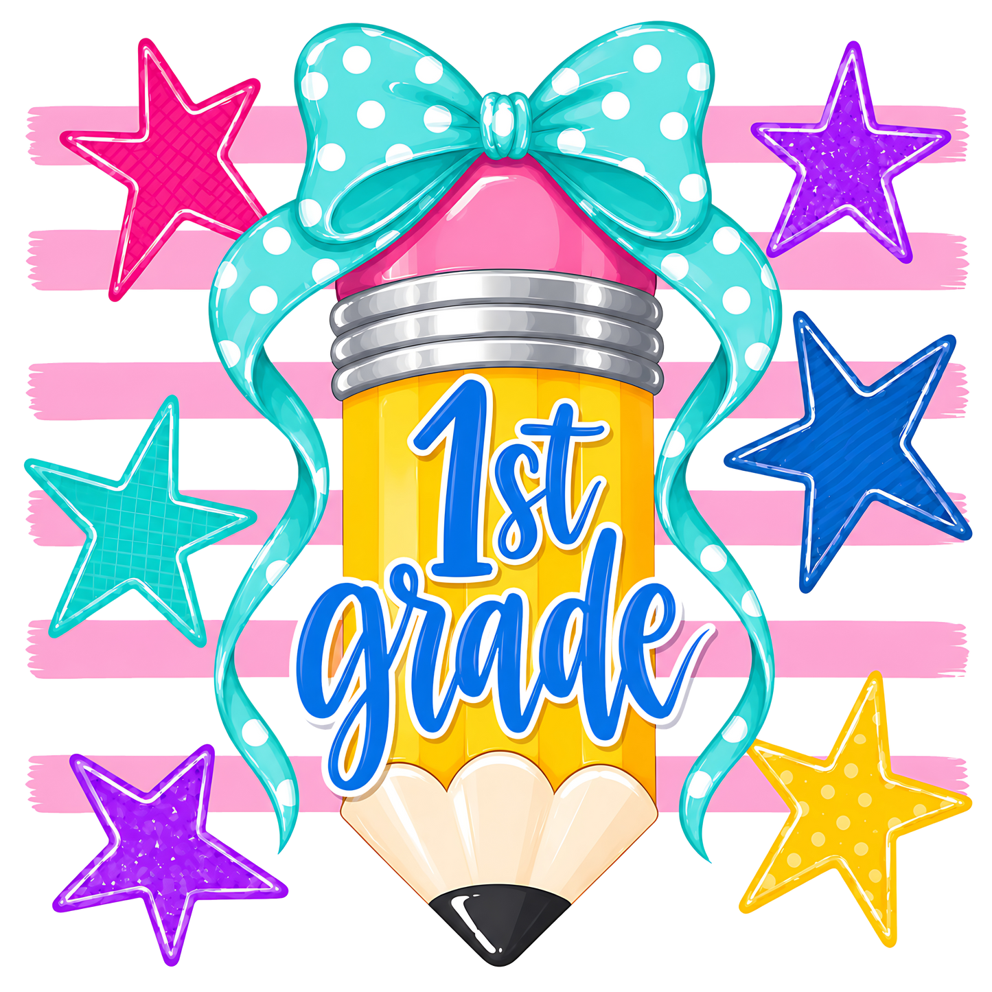 1st Grade Pencil Tee - Gildan Heavy Cotton