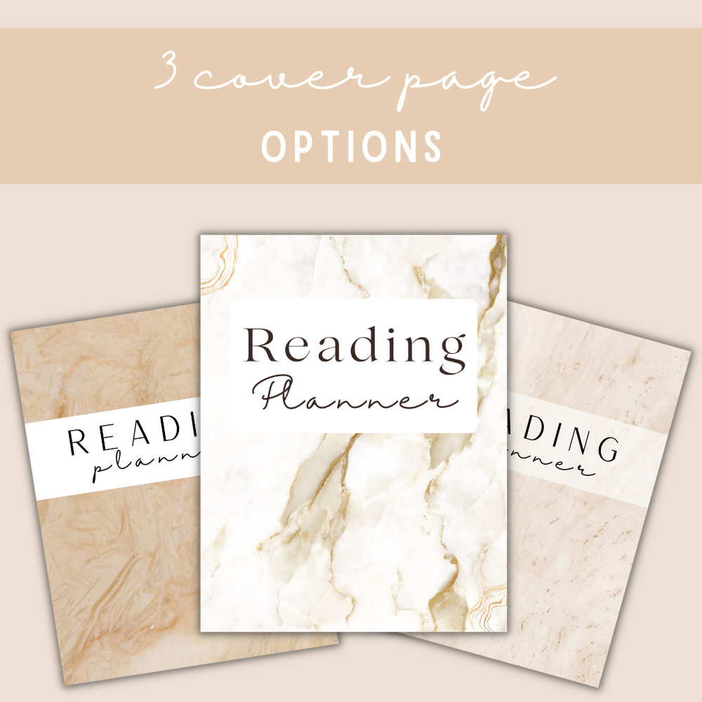 Beige Reading Planner – Digital Download