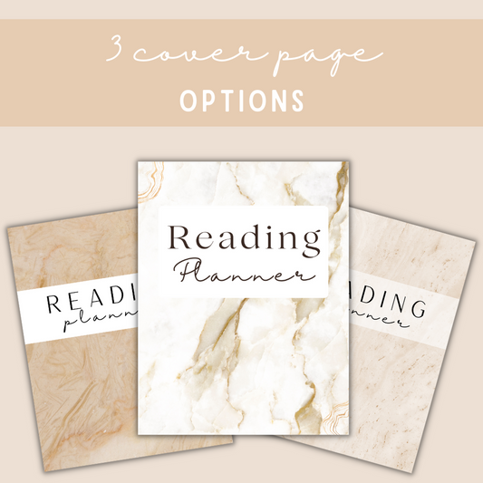 Beige Reading Planner – Digital Download