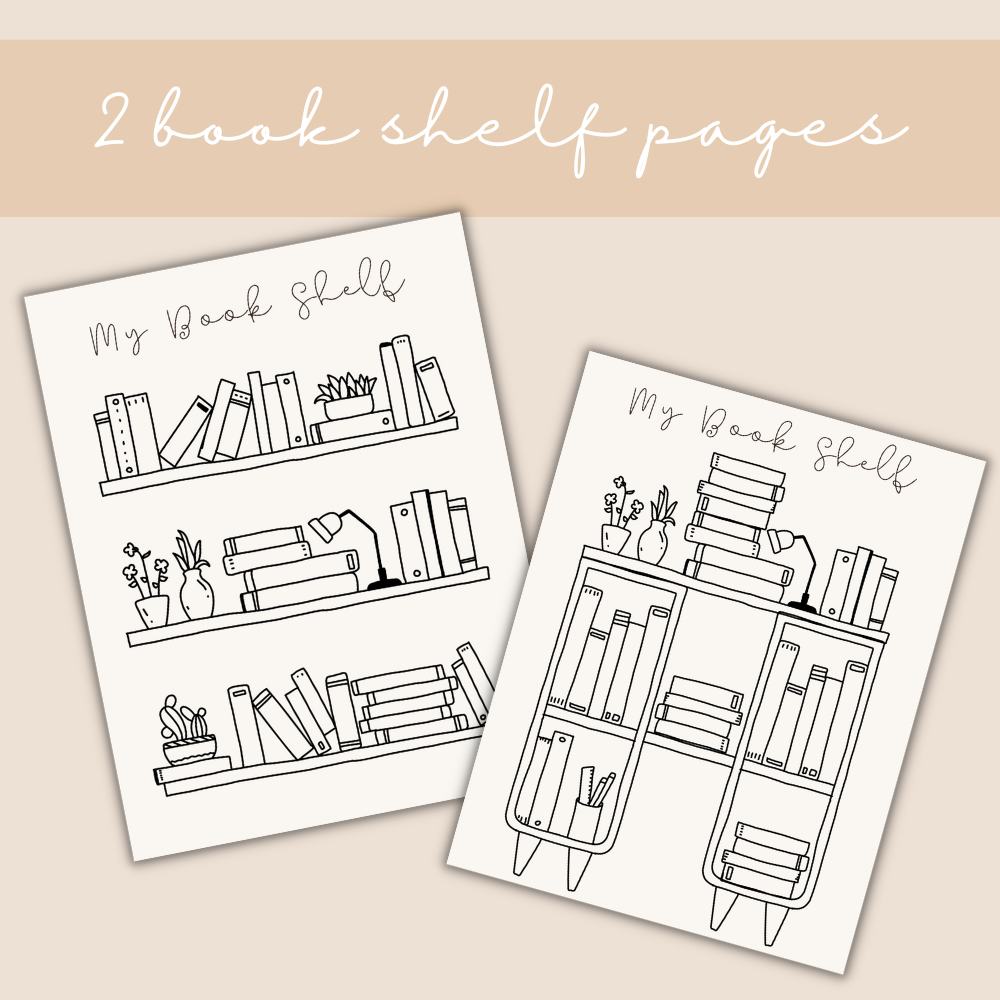 Beige Reading Planner – Digital Download