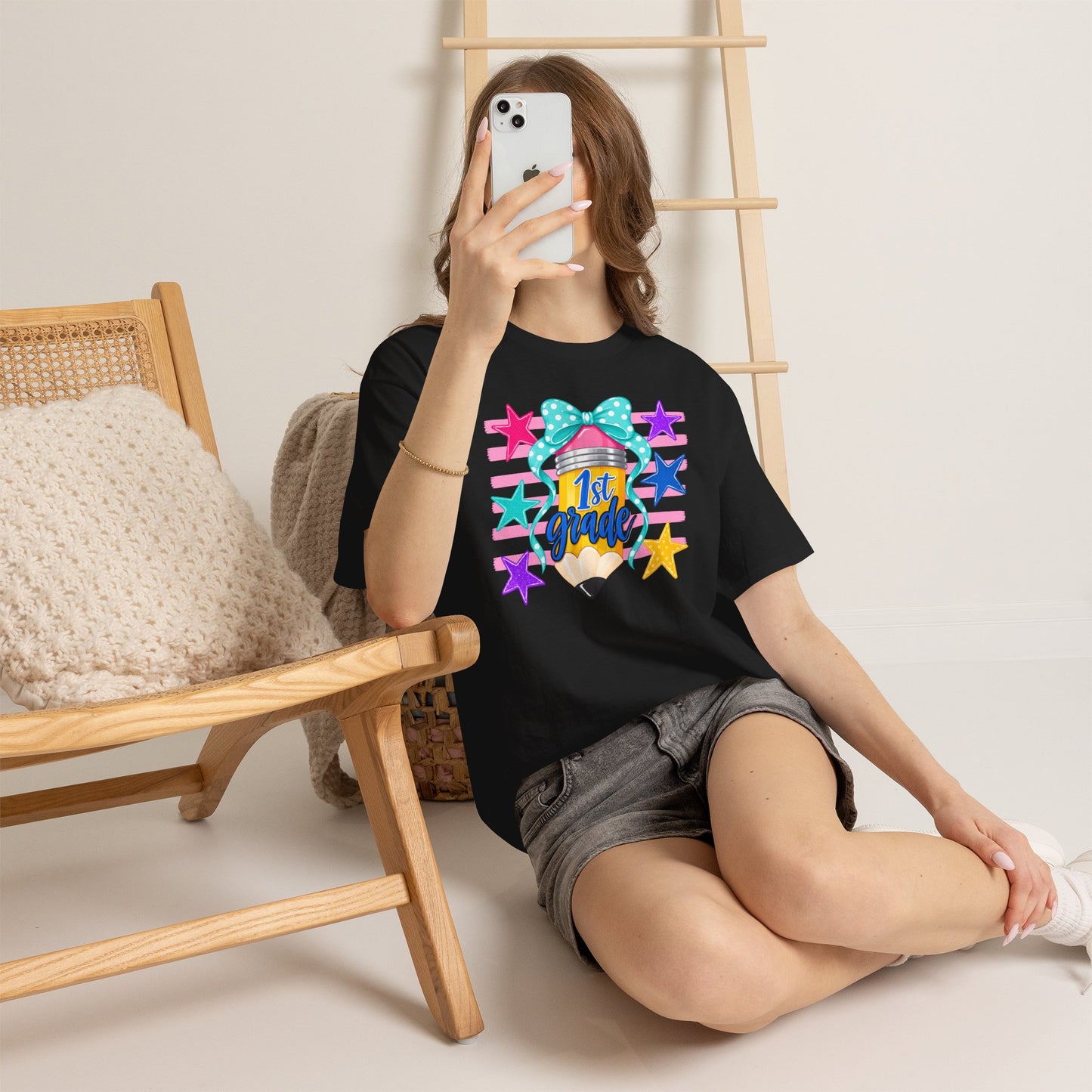 1st Grade Pencil Tee - Gildan Heavy Cotton
