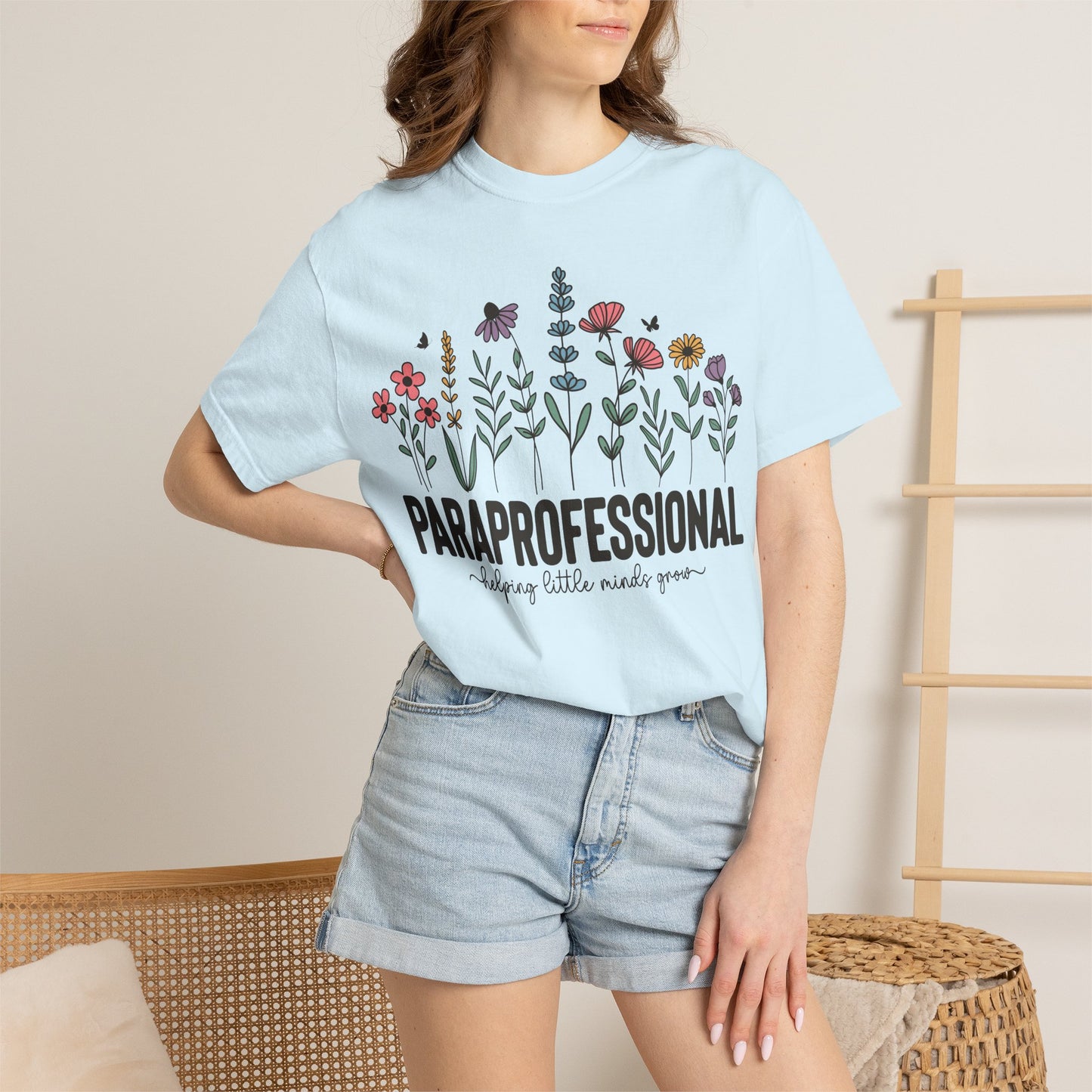 Paraprofessional Floral T‑Shirt - Comfort Colors