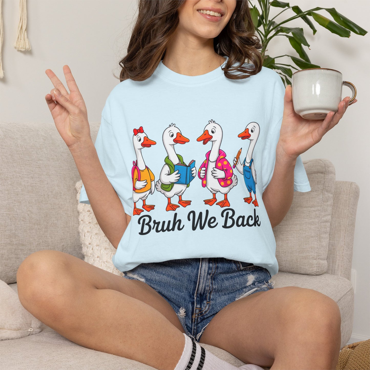 Bruh We Back Geese Tee - Comfort Colors
