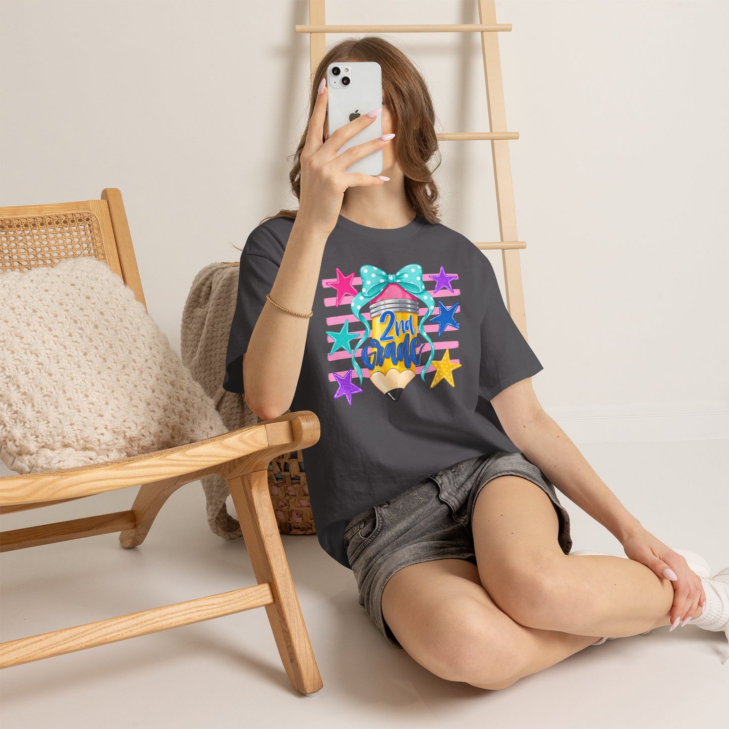 2nd Grade Pencil Tee - Gildan Heavy Cotton