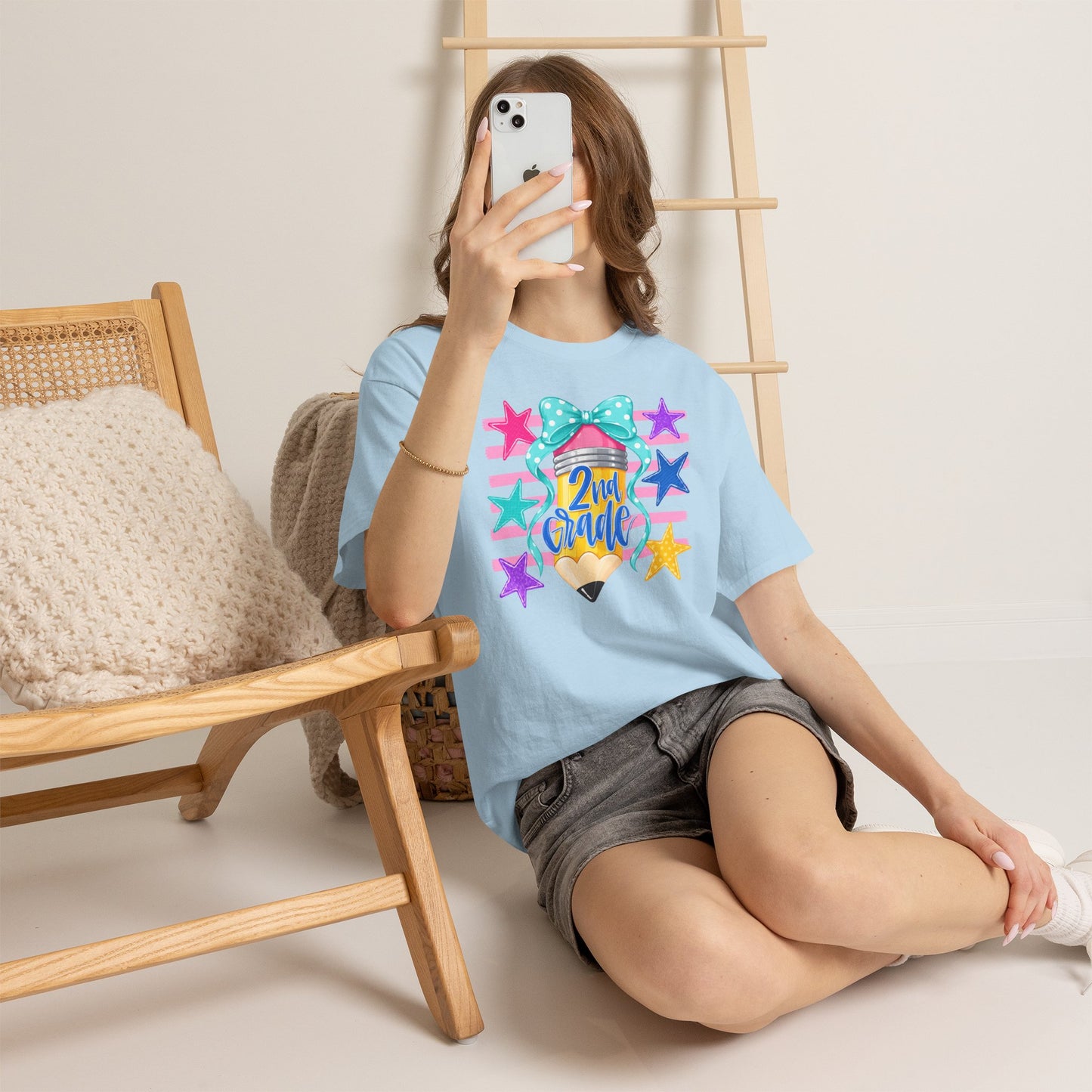 2nd Grade Pencil Tee - Gildan Heavy Cotton