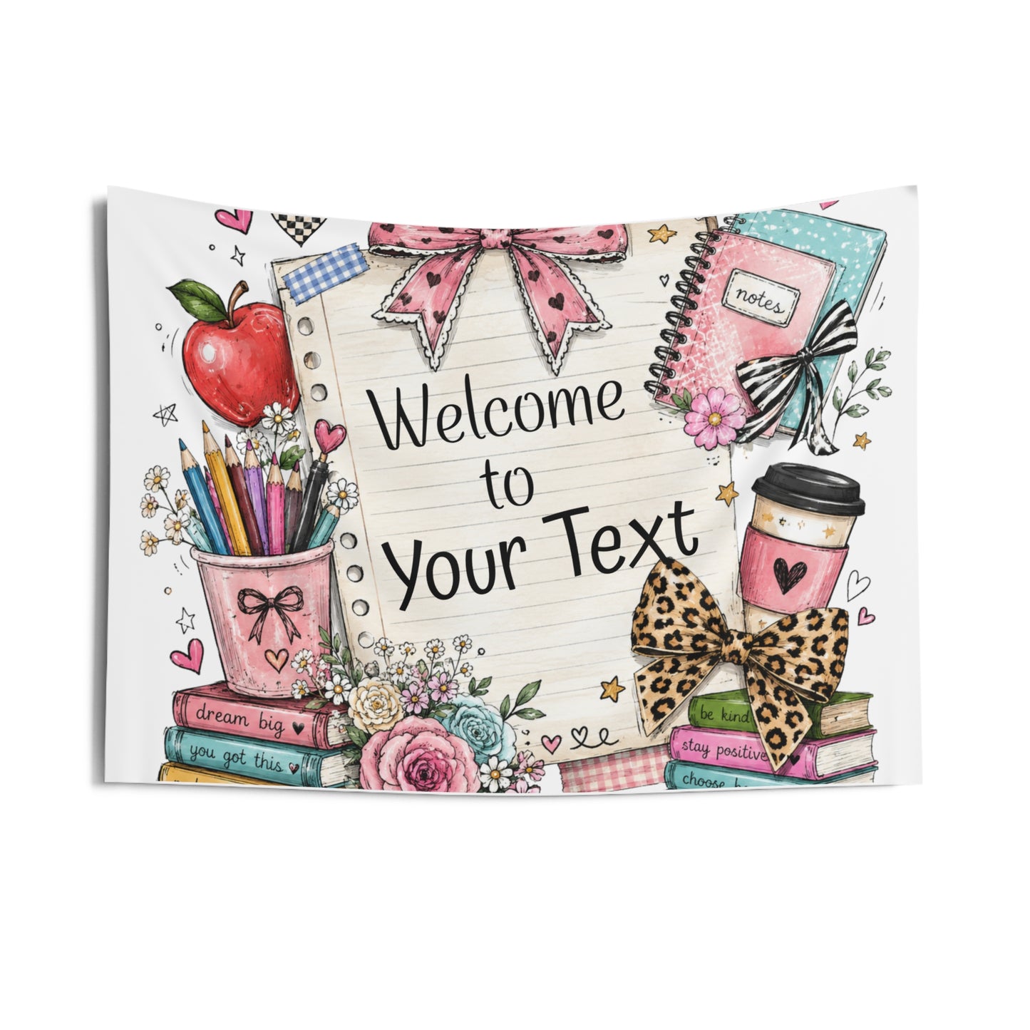 "Welcome to" Personalized Wall Tapestry
