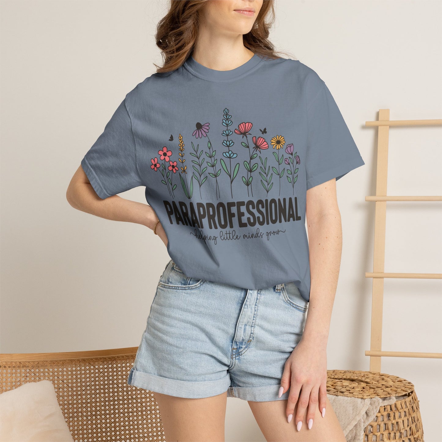 Paraprofessional Floral T‑Shirt - Comfort Colors