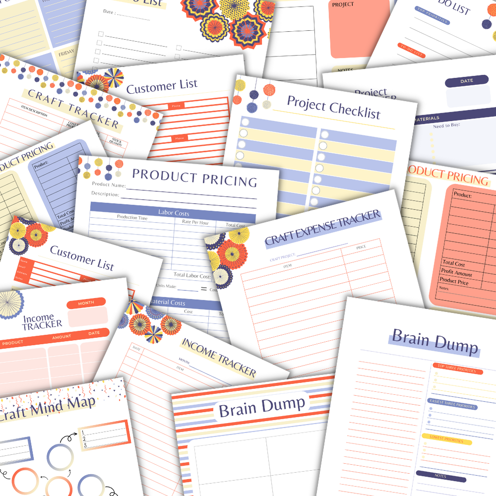 Blue Craft Planner – Digital Download