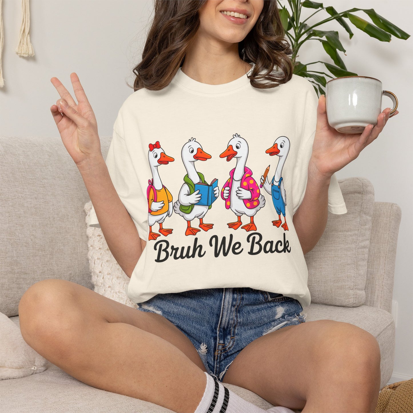 Bruh We Back Geese Tee - Comfort Colors