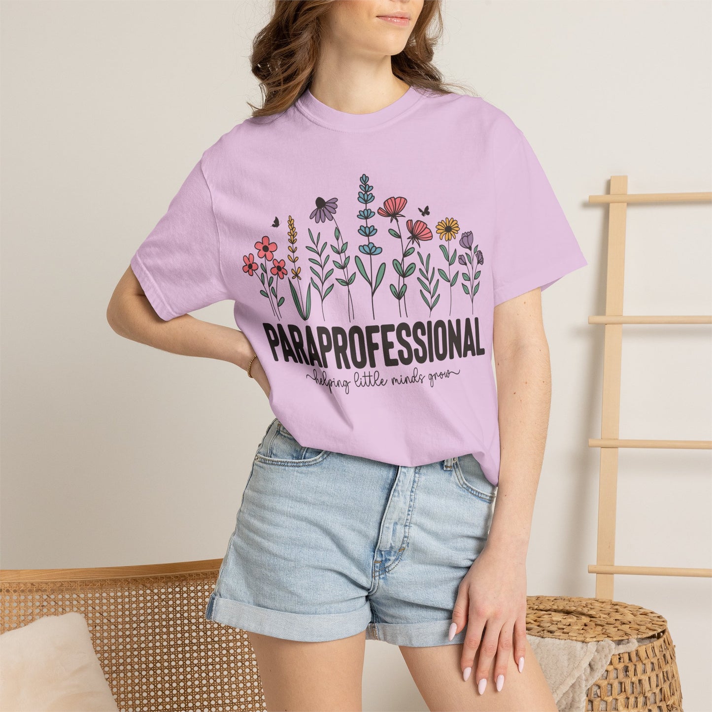 Paraprofessional Floral T‑Shirt - Comfort Colors