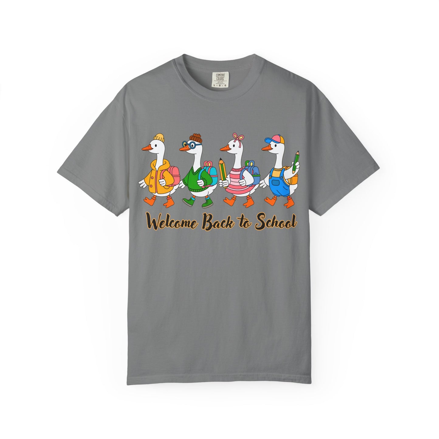 Welcome Back to School Ducks Tee - Comfort Colors