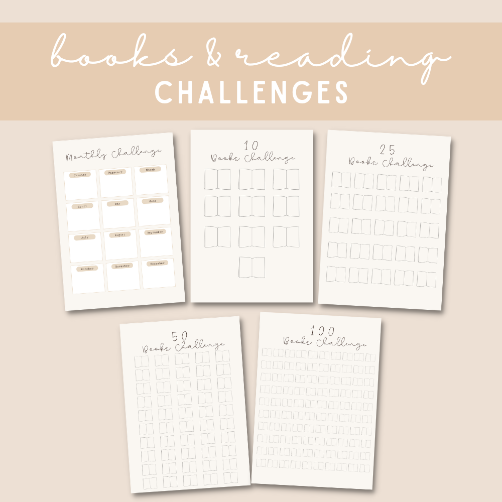Beige Reading Planner – Digital Download