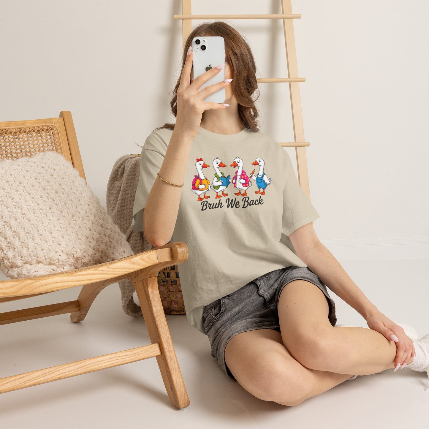 Bruh We Back Geese Tee - Gildan Heavy Cotton